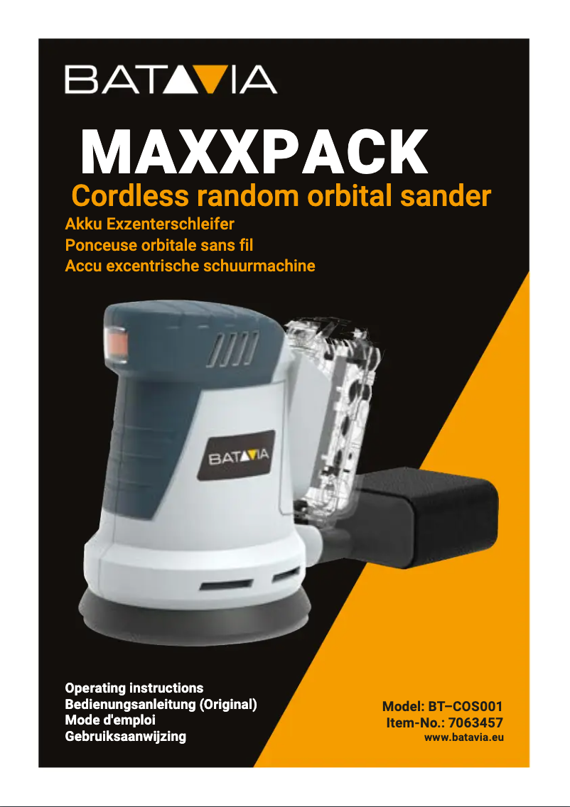 Page 1 de la notice Manuel utilisateur Batavia BT–COS001