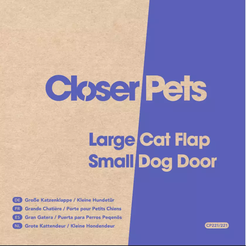Page 1 de la notice Manuel utilisateur Closer Pets Cat Mate 221W