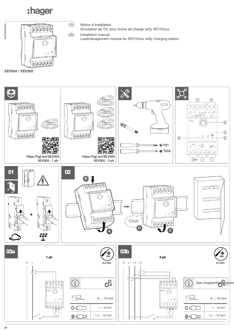 Image de la première page du manuel de l'appareil XEV304