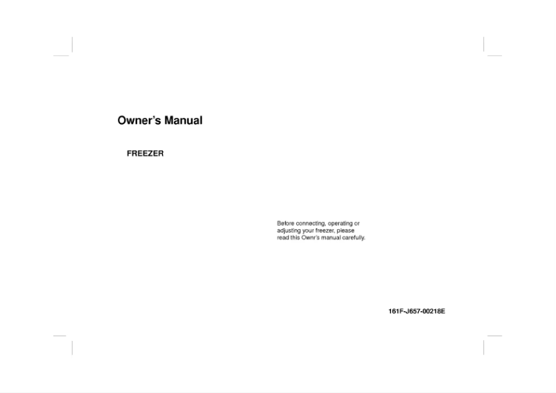 Page n°1 - Manuel utilisateur LG GF-161SSF