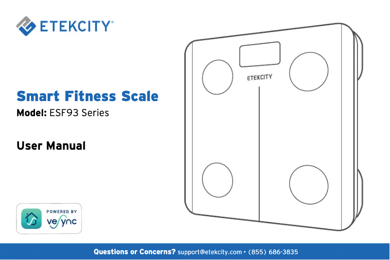 Image de la première page du manuel de l'appareil ESF93