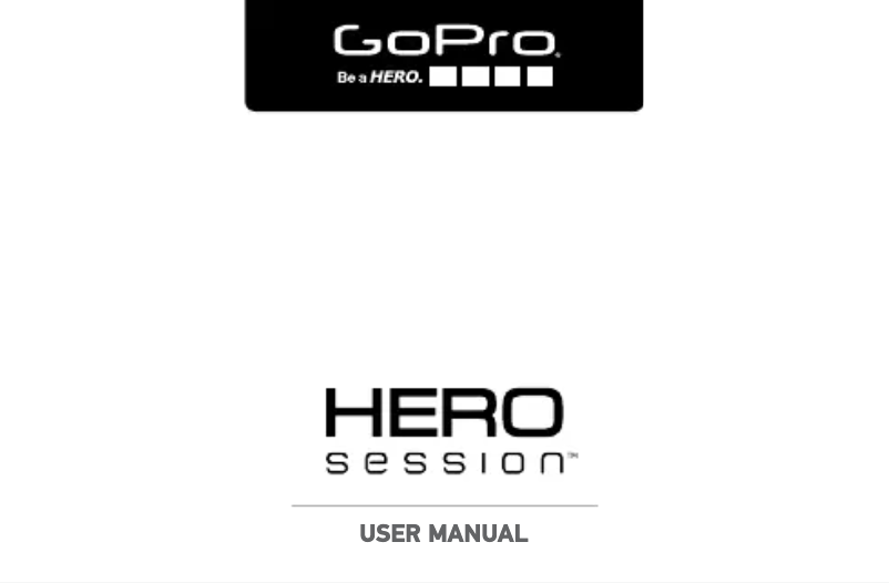 Image de la première page du manuel de l'appareil HERO Session