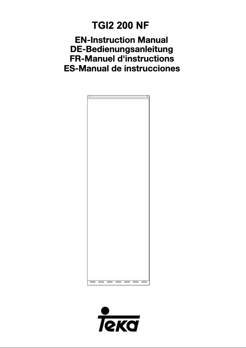 Image de la première page du manuel de l'appareil TGI2 200 NF