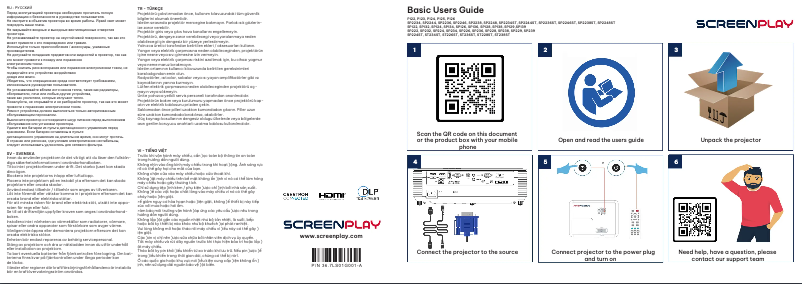 Page 1 de la notice Manuel utilisateur InFocus ScreenPlay SP226ST