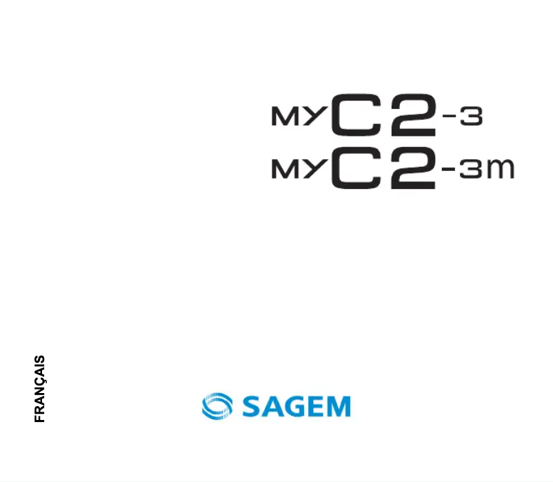 Page 1 de la notice Manuel utilisateur Sagem myC2-3m
