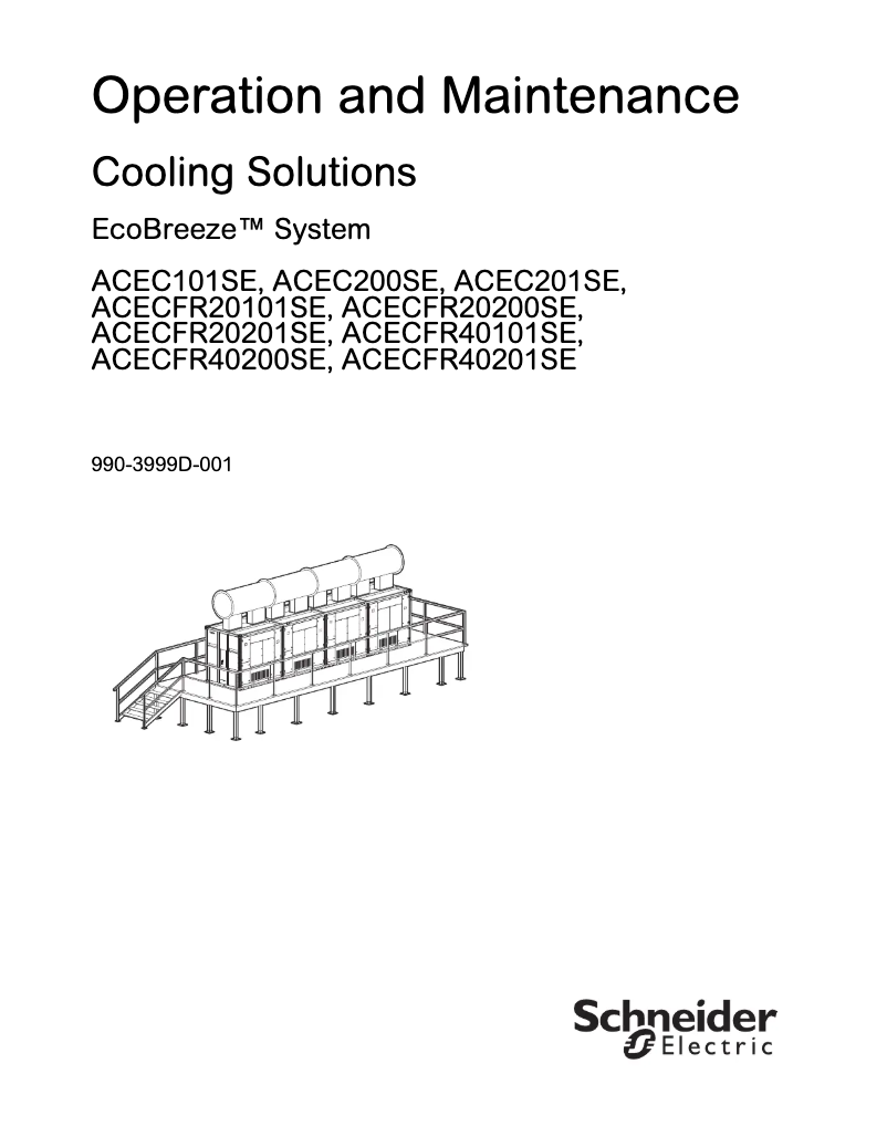 Page 1 de la notice Manuel utilisateur Schneider EcoBreeze ACECFR40200SE7