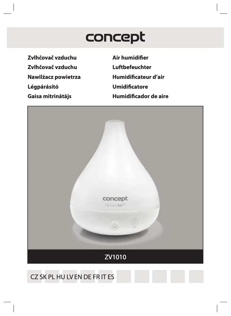 Image de la première page du manuel de l'appareil Perfect Air ZV1010