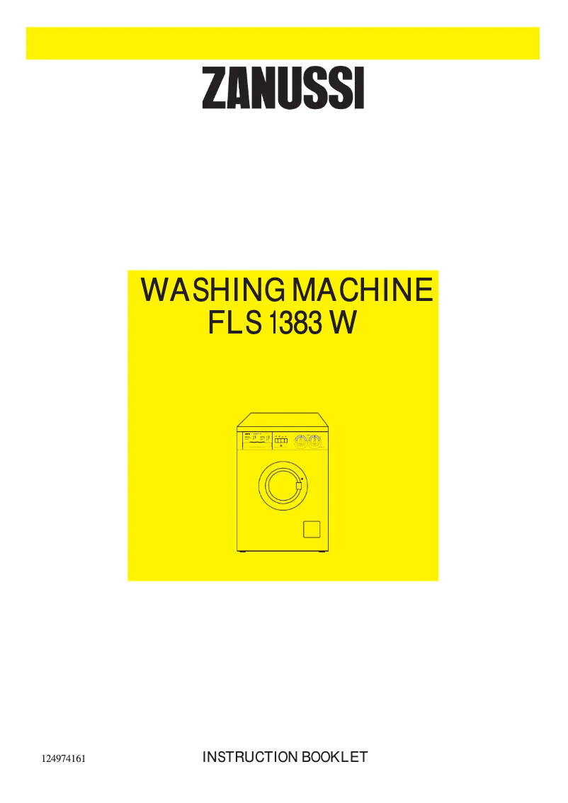 Image de la première page du manuel de l'appareil FLS 1383 W