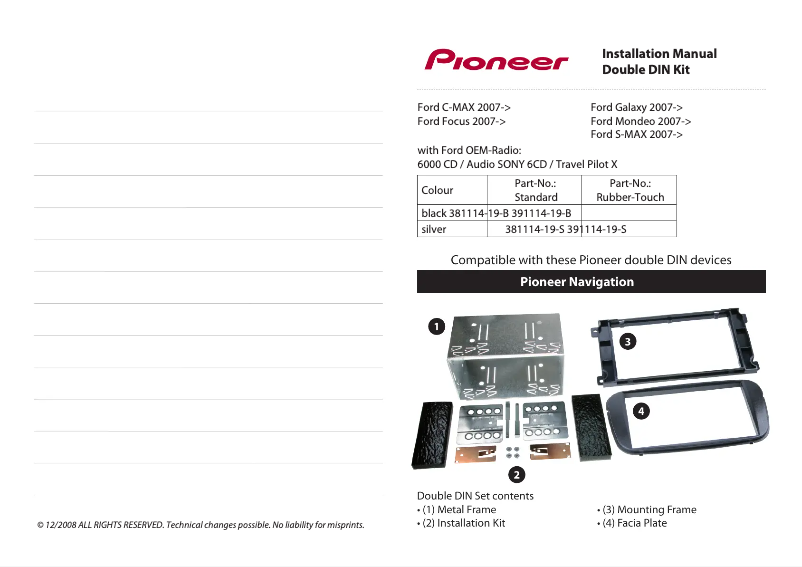 Image de la première page du manuel de l'appareil 381114-19-S