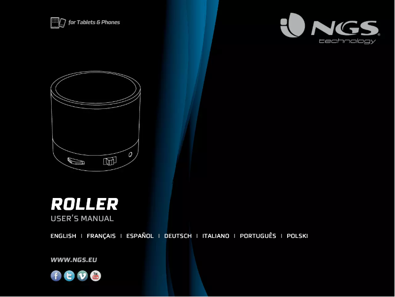 Image de la première page du manuel de l'appareil Roller