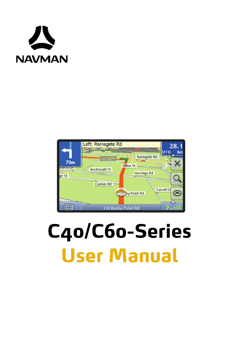 Page n°1 - Manuel utilisateur Navman C60