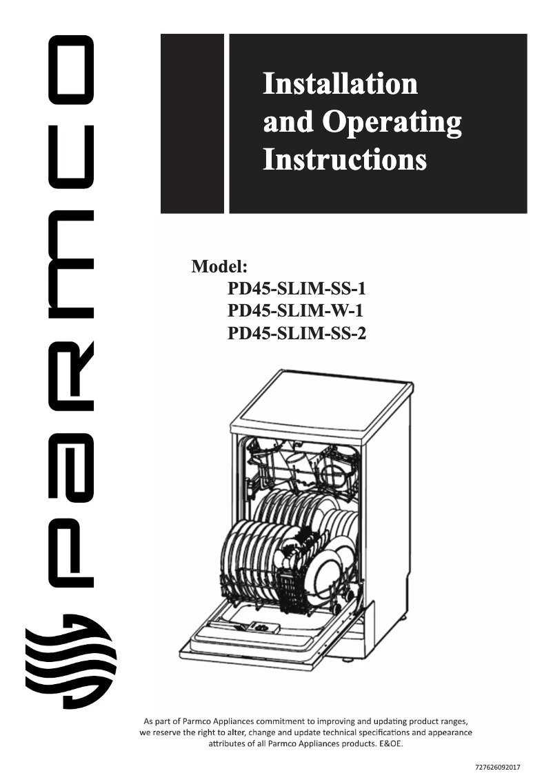 Image de la première page du manuel de l'appareil PD45-SLIM-SS-1