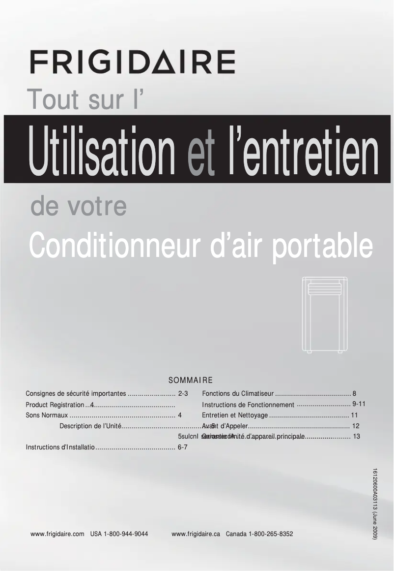 Image de la première page du manuel de l'appareil FFPA0822R1