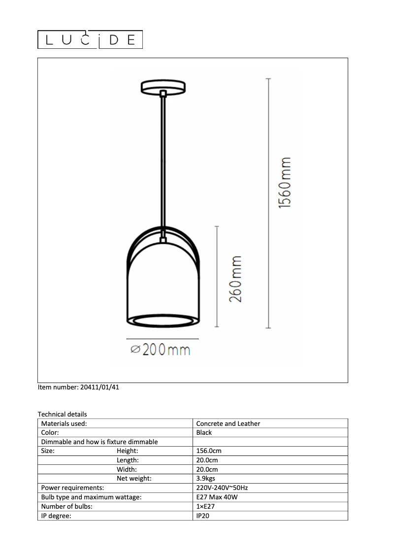 Image de la première page du manuel de l'appareil Copain 20411/01/41