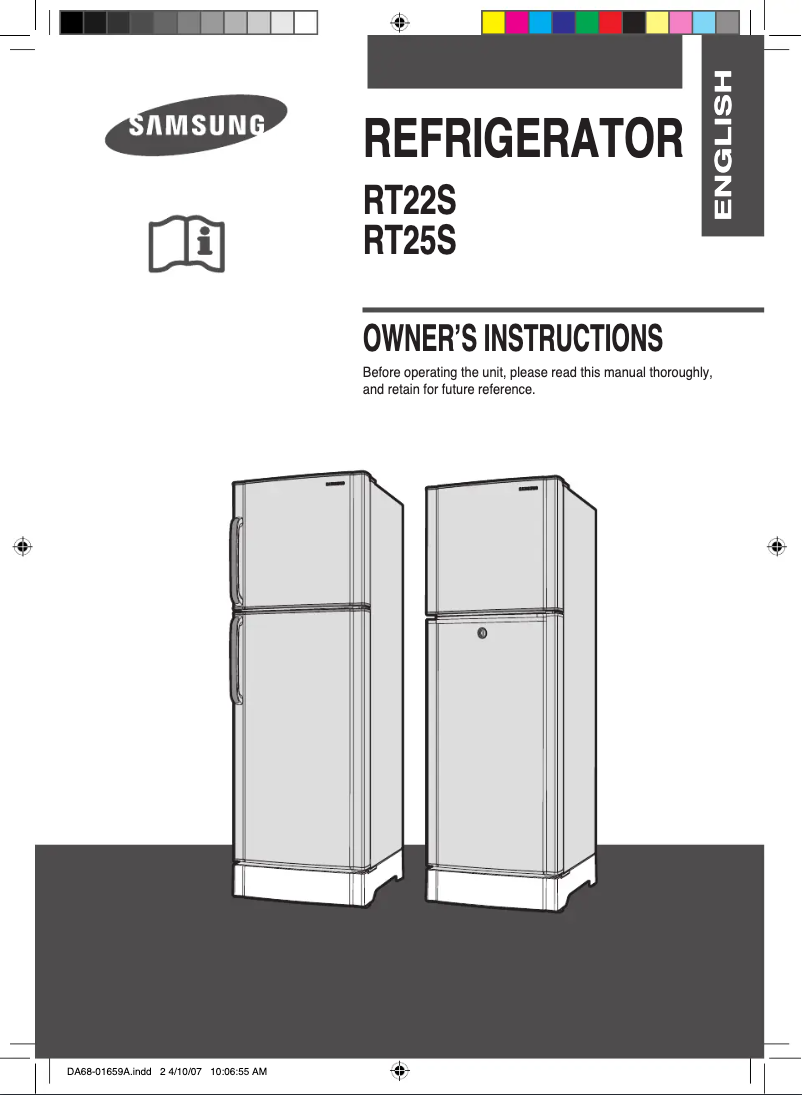 Image de la première page du manuel de l'appareil RT24SASS