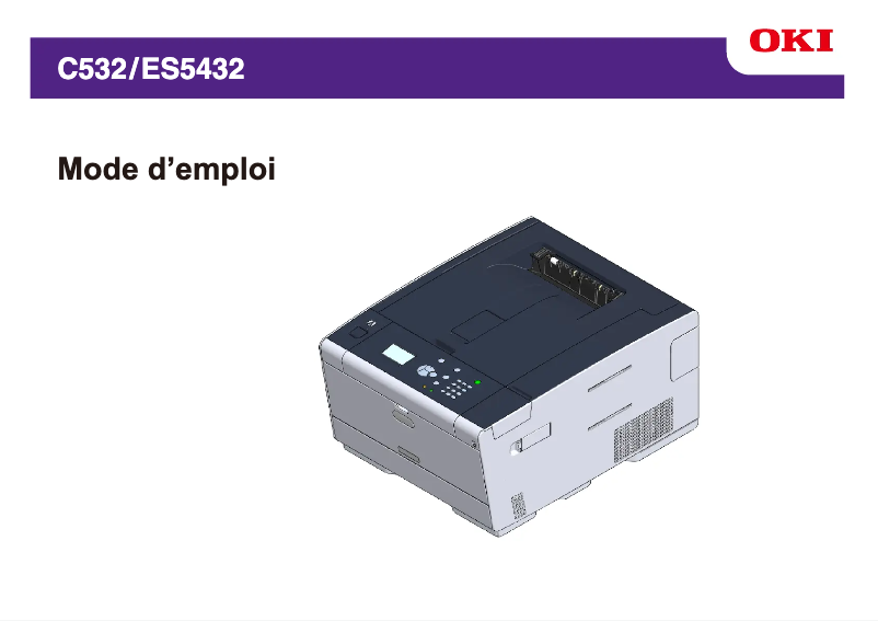 Page 1 de la notice Manuel utilisateur OKI C532dn