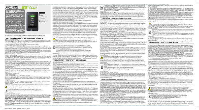 Page n°1 - Manuel utilisateur Archos 28 Vision