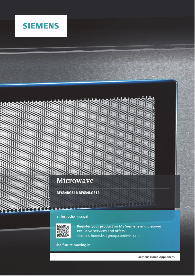 Page n°1 - Manuel utilisateur Siemens BF634LGS1B