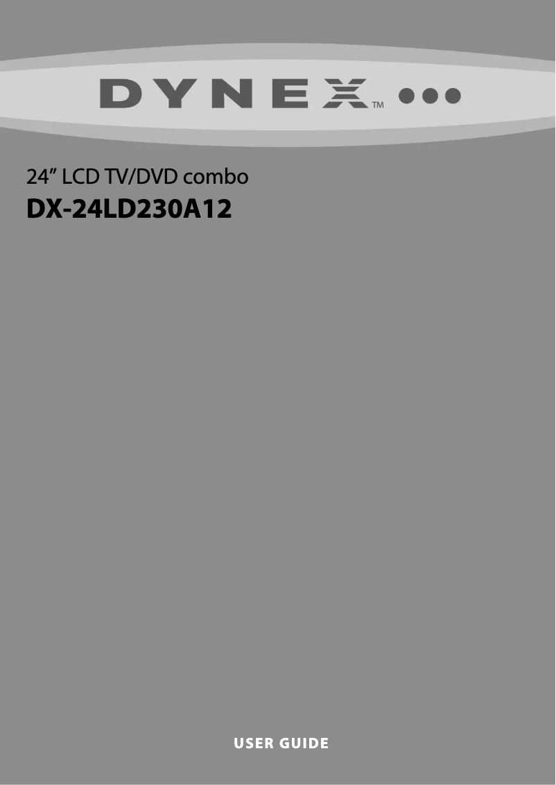 Page 1 de la notice Manuel utilisateur Dynex DX-24L230A12