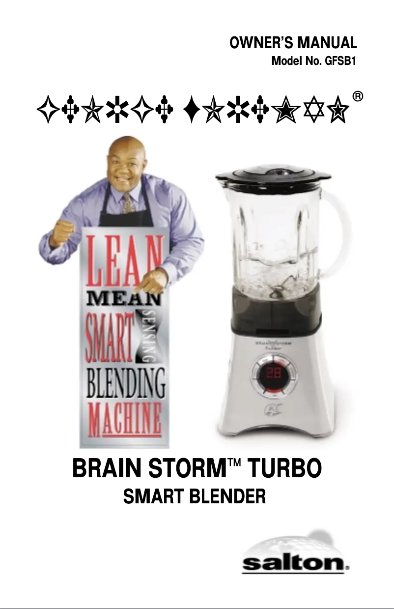 Página 1 del manual Manual de usuario George Foreman GFSB1