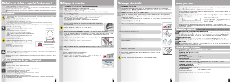 Page 1 de la notice Manuel utilisateur Siemens WT48Y890FF