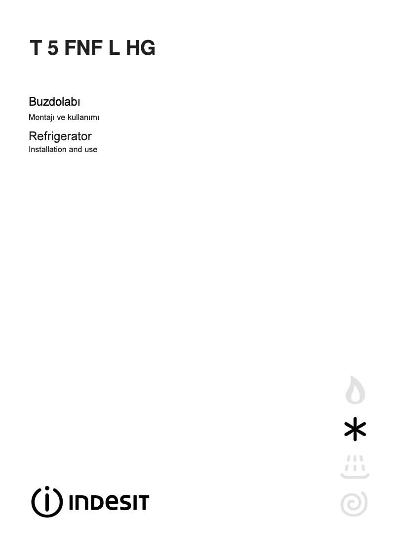 Page 1 de la notice Manuel utilisateur Indesit T 5 FNF L HG (TK)