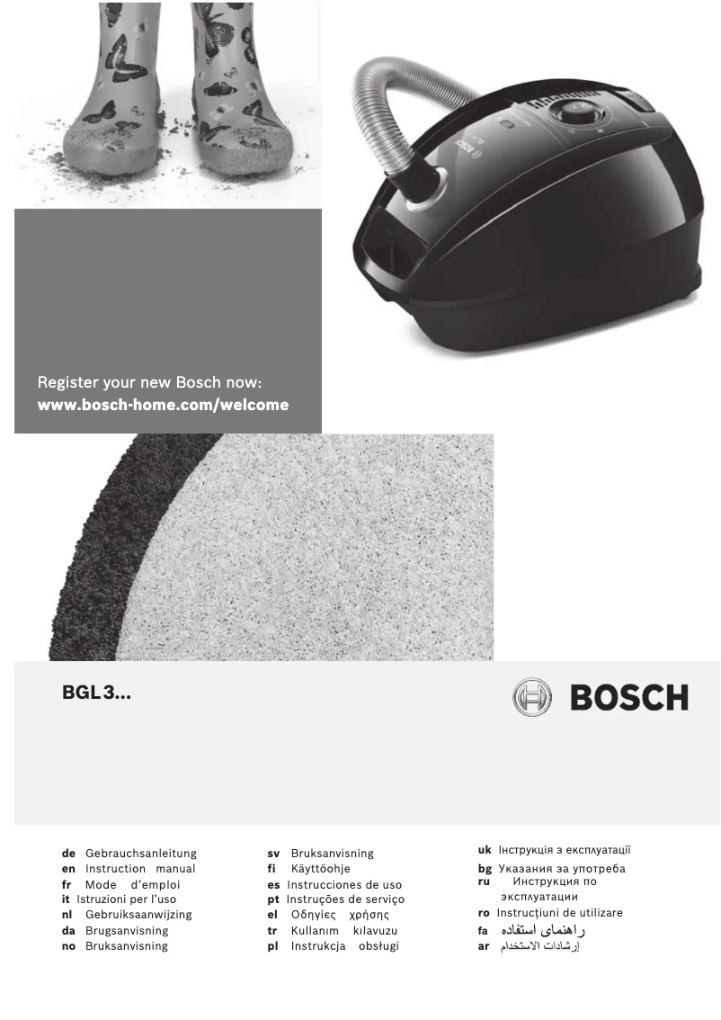 Page n°1 - Manuel utilisateur Bosch BGL32000