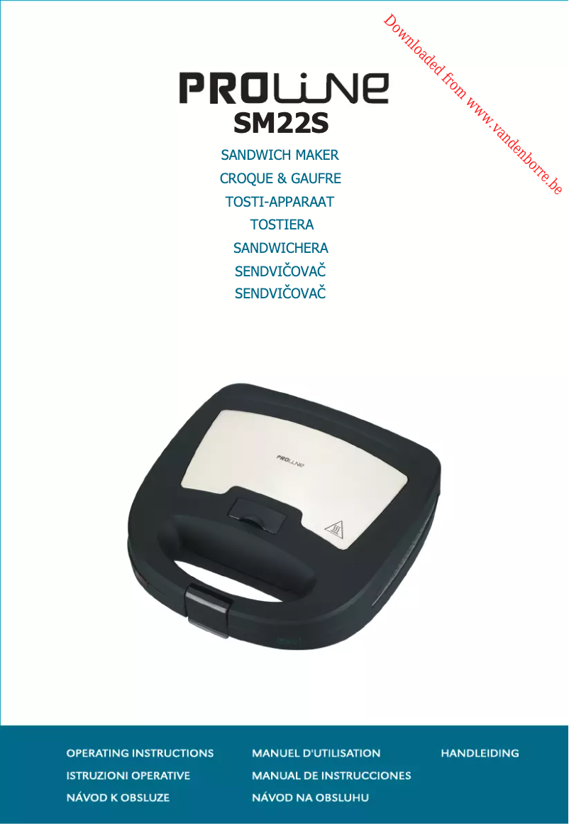 Page n°1 - Manuel utilisateur Proline SM23S