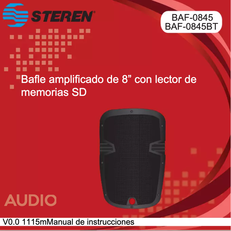 Page 1 de la notice Manuel utilisateur Steren BAF-0845BT