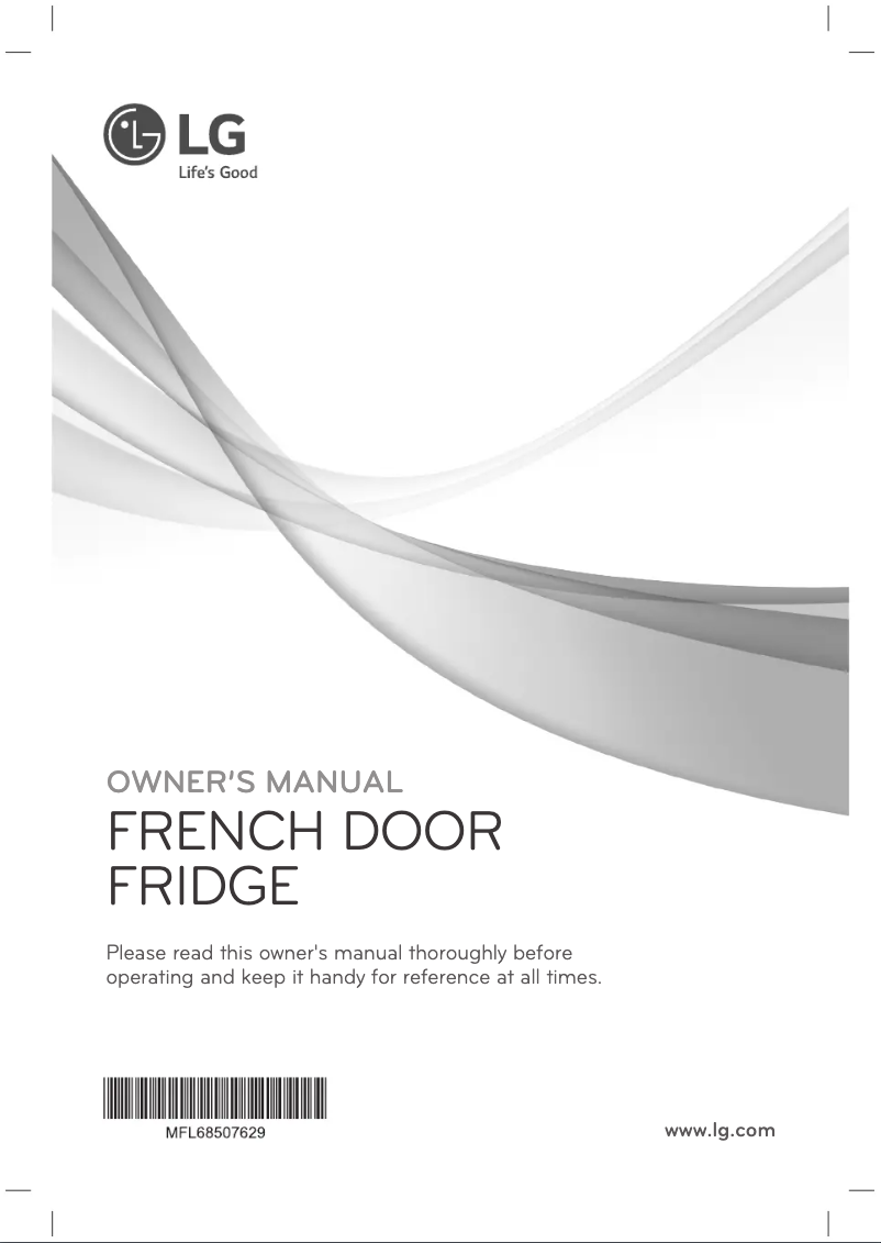 Página 1 del manual Manual de usuario LG GF-AD701BSL