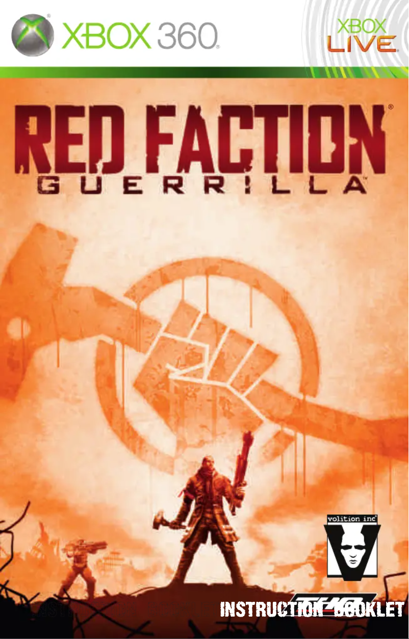 Image de la première page du manuel de l'appareil Red Faction (Xbox 360)