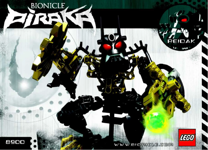 Page n°1 - Consignes visuelles Lego Bionicle 8900