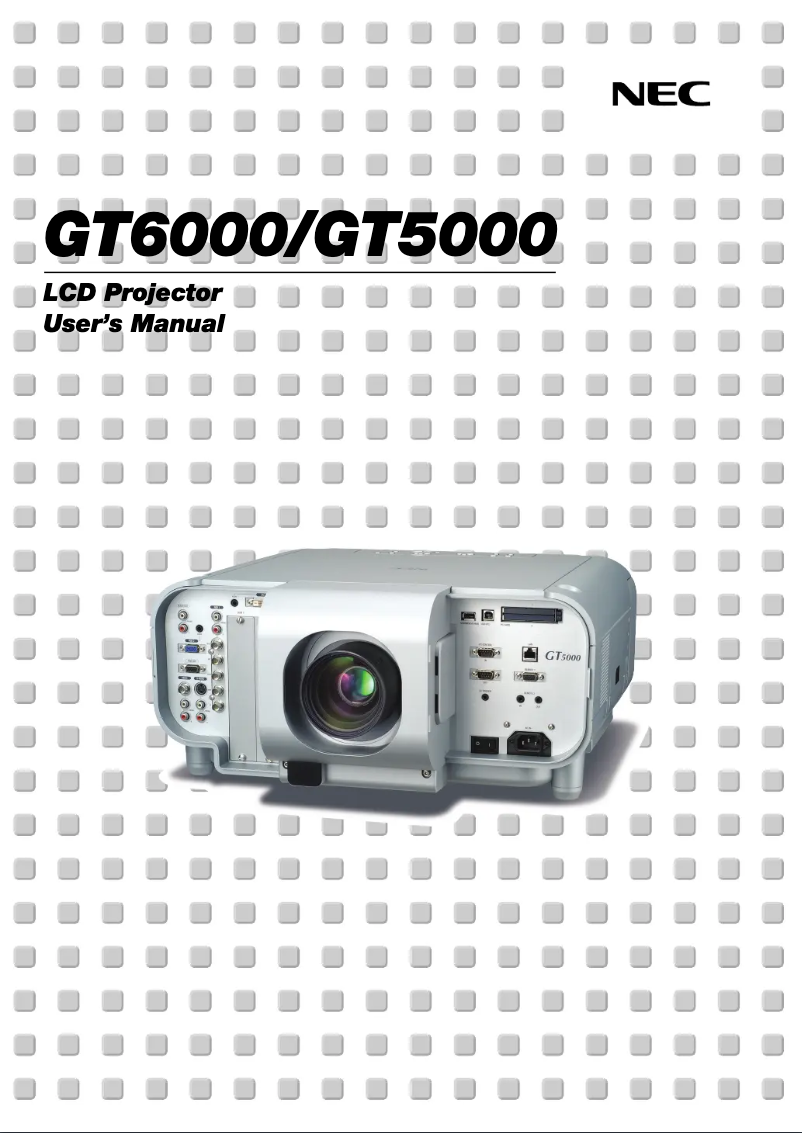 Image de la première page du manuel de l'appareil GT6000