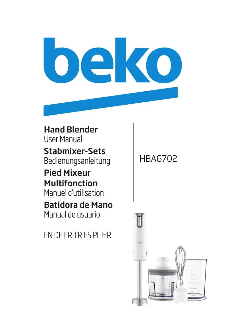 Page 1 de la notice Manuel utilisateur Beko HBS 6702 W