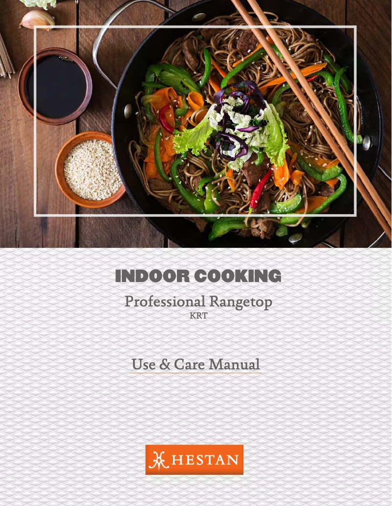 Page 1 de la notice Manuel d'utilisation et d'entretien Hestan KRT485GD-NG