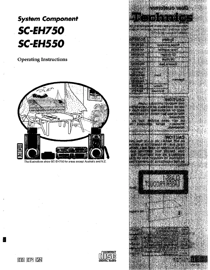 Image de la première page du manuel de l'appareil SC-EH550