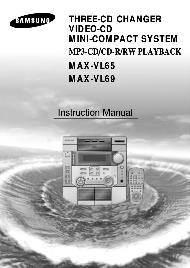 Page n°1 - Manuel utilisateur Samsung MAX-VL65