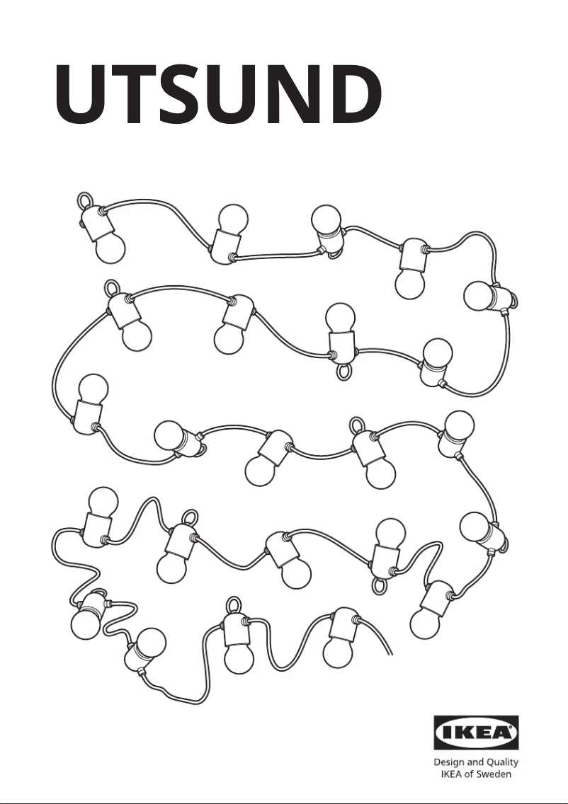 Page 1 de la notice Manuel utilisateur Ikea UTSUND 005.483.68