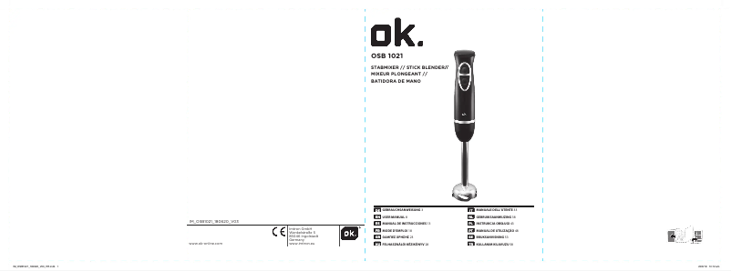 Page 1 de la notice Manuel utilisateur OK OSB 1021