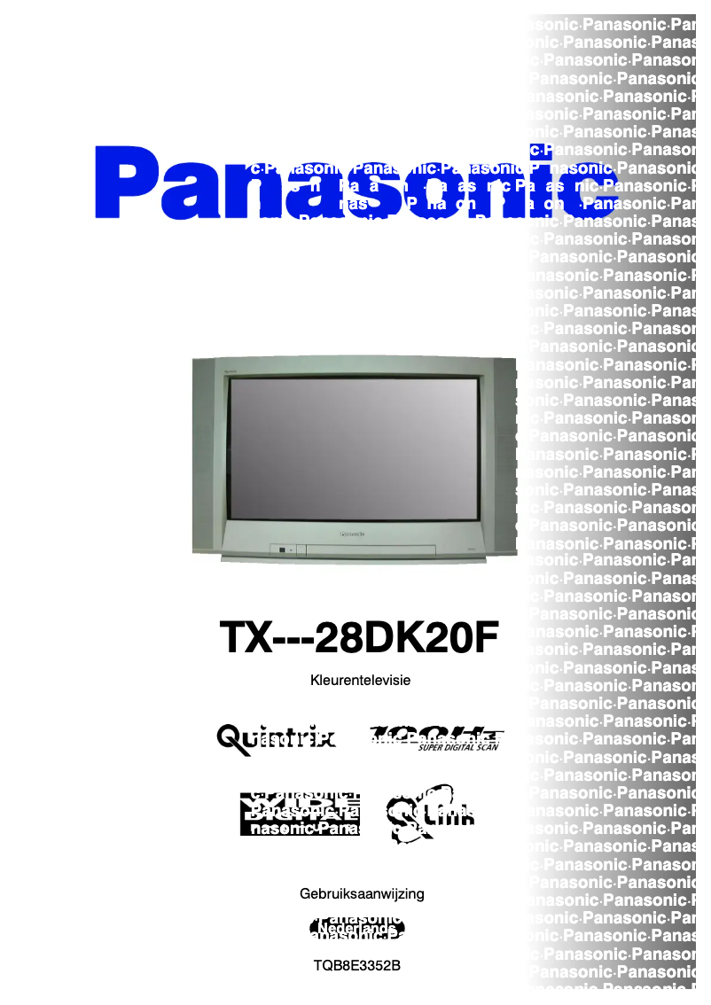 Page 1 de la notice Manuel utilisateur Panasonic TX-28DK20F