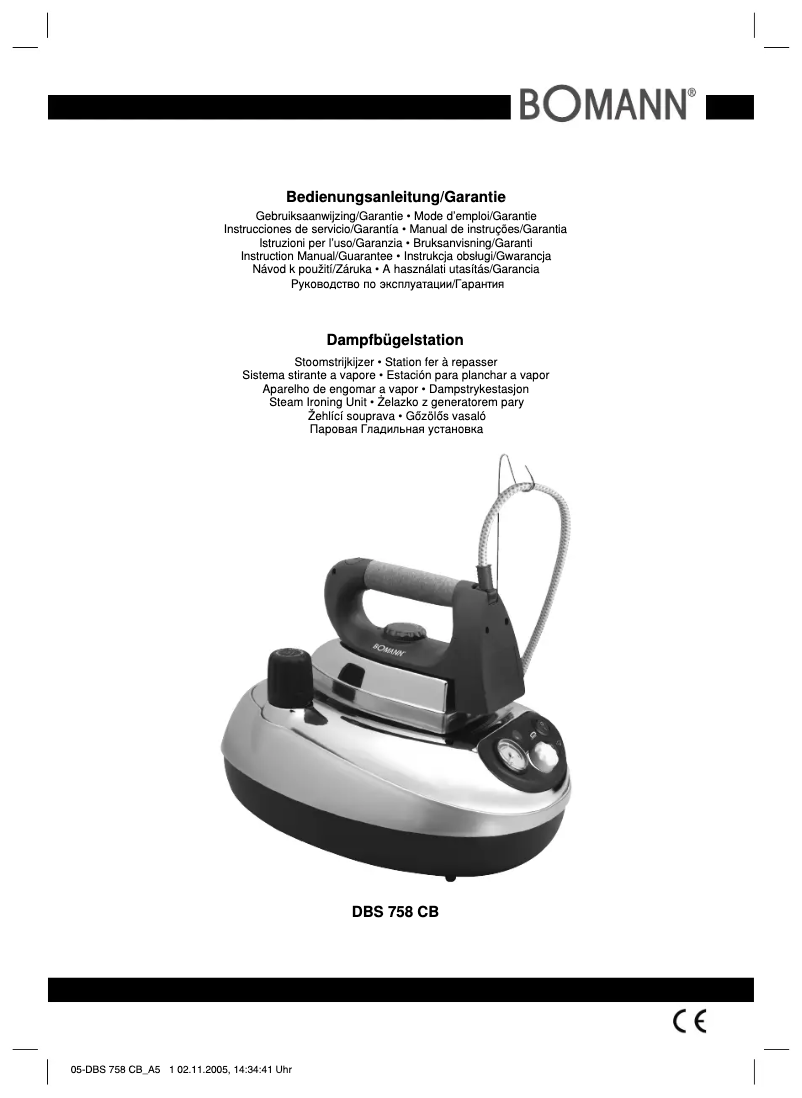 Page n°1 - Manuel utilisateur Bomann CB 758