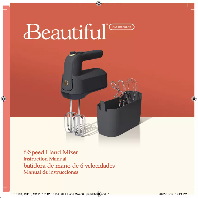 Page 1 de la notice Manuel utilisateur Beautiful 6 Speed with Storage Case