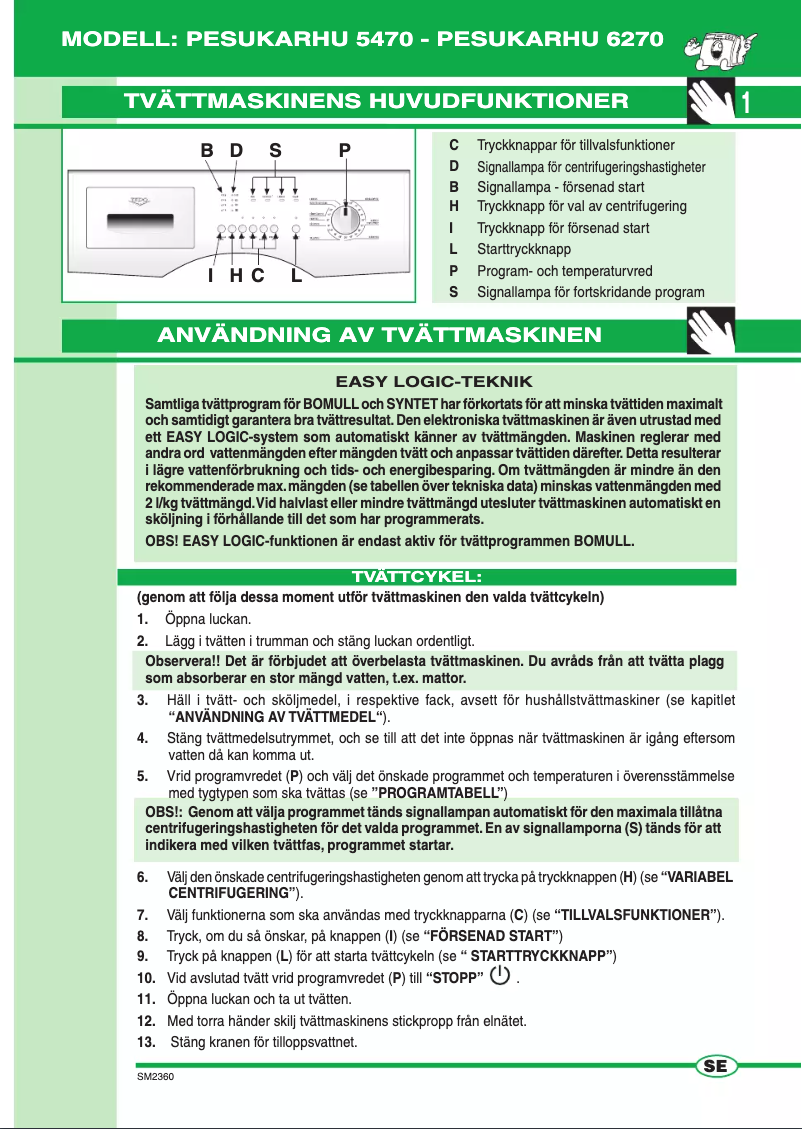 Image de la première page du manuel de l'appareil WD5470