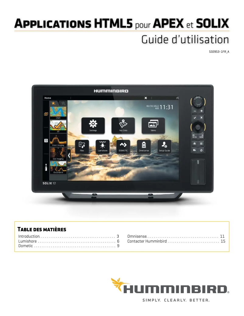 Página 1 del manual Guía de instalación Humminbird SOLIX 10 CHIRP MEGA SI+ G3