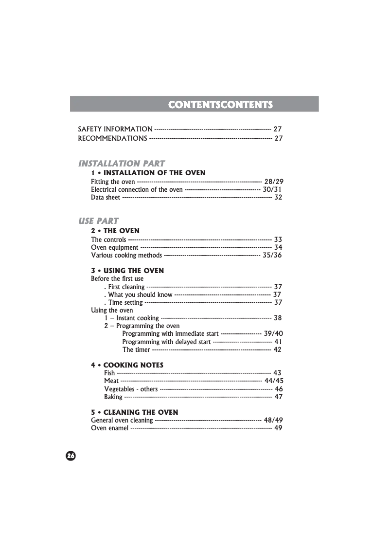 Page 1 de la notice Manuel utilisateur Rosieres FE 6163 PN