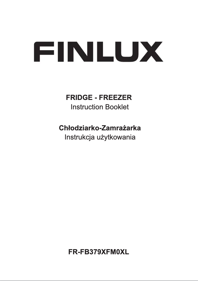 Page n°1 - Manuel utilisateur Finlux FR-FB379XFM0XL