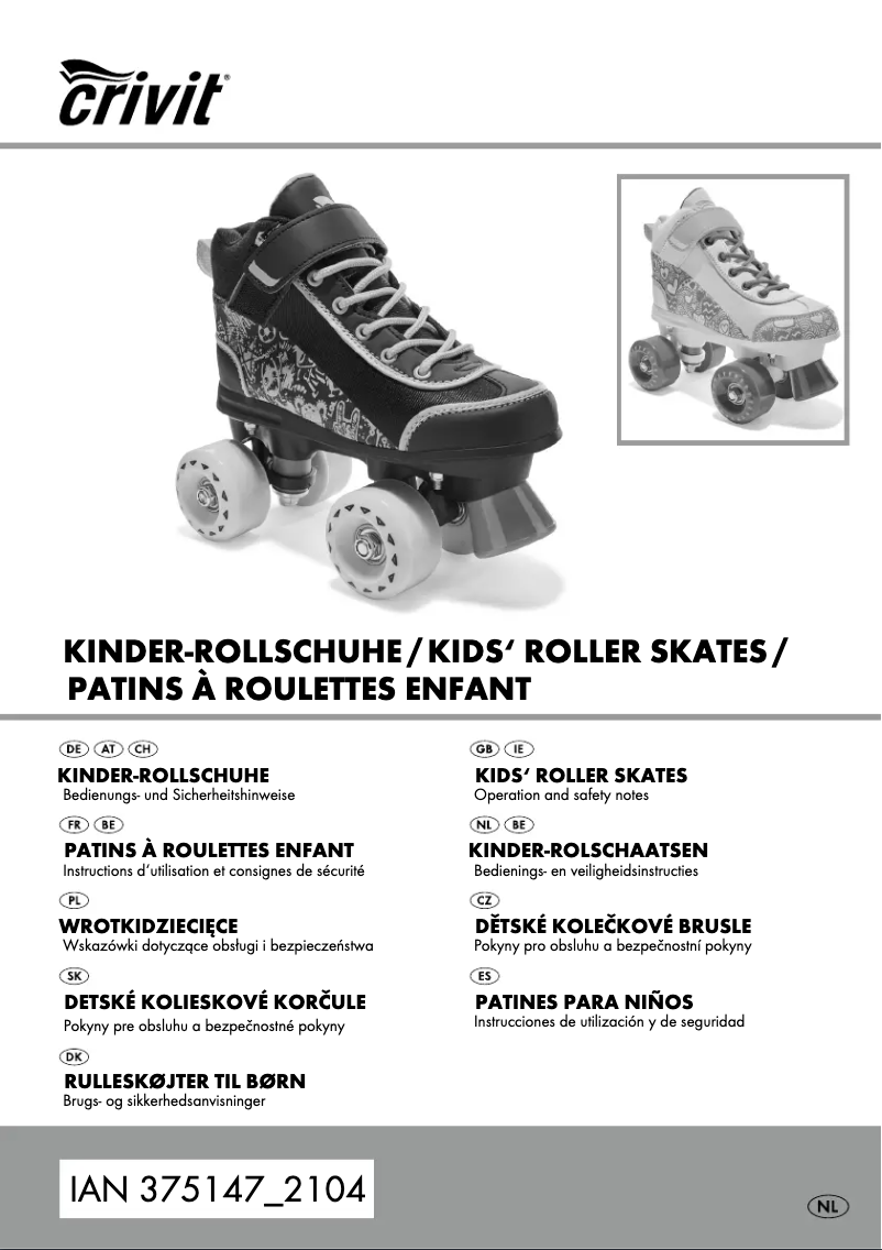 Page 1 de la notice Manuel utilisateur Crivit HG05680