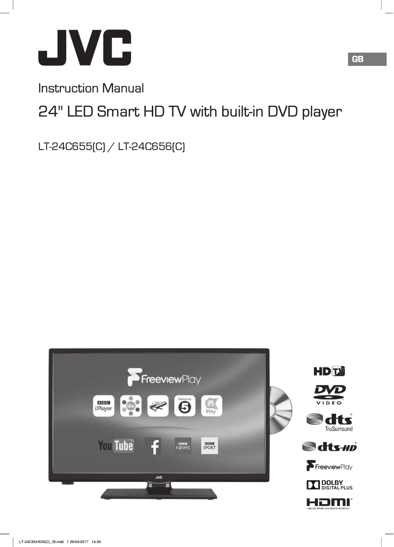 Page 1 de la notice Manuel utilisateur JVC LT-24C655