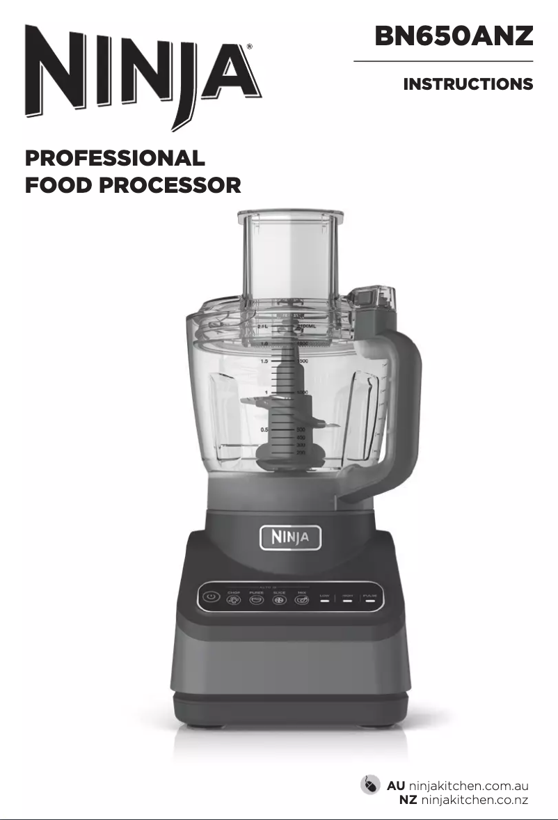 Page 1 de la notice Manuel utilisateur Ninja Professional BN650