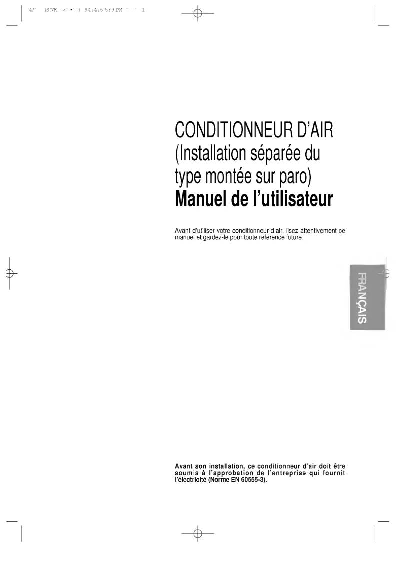 Page n°1 - Manuel utilisateur LG LS-J0961HL